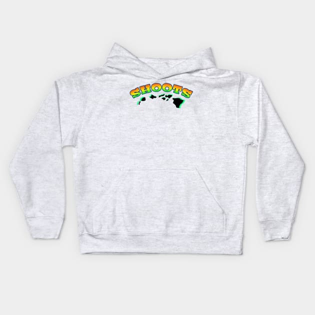 Shoots hawaii Kids Hoodie by Coreoceanart